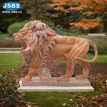 Hand Carved Marble Lion Sculpture, Hand Carved Marble Lion Sculpture